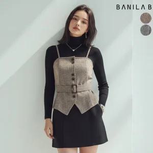 여성 벨티드 밴딩 뷔스티에(니트set)