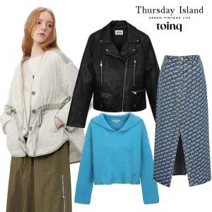 [30%쿠폰+무료배송] 써스데이아일랜드 외 여성연합 아우터 특가!! UP TO 87%