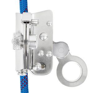 YERGOFE 클라이밍 셀프 잠금 로프 그랩 - 합금강, 안전 보호 25kN(Aprx 300LB), 5/8인치 라이프라인 로프와 함께 사용, 건설, 등반, 낙하 보호