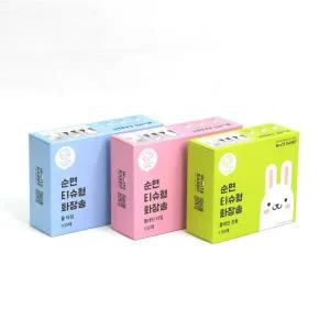 화이트래빗 / 티슈형 펼쳐쓰는 화장솜 / 100순면 / 제조 / 대용량