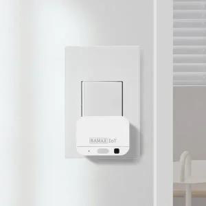 라맥스 IoT 스마트 미니 스위치 버튼 누워서불끄기 전등 조명 무선 IR리모컨기능 원격제어 앱연동