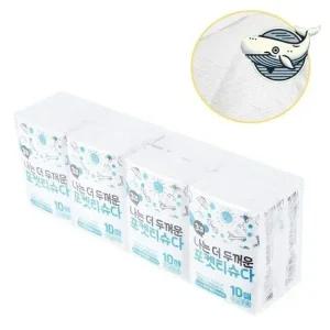 부드러운 포켓티슈 다용도 휴대용 물티슈 10매 포켓티슈 여행티슈 여행용화장지 휴대용화장지