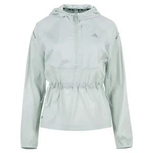 [아디다스] 아디다스 여성 아노락 하프집업 후드 바람막이 탑 IK5793
