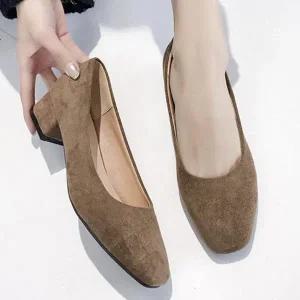 여성용 가을 겨울 스웨이드 구두 (WFJXJKD)