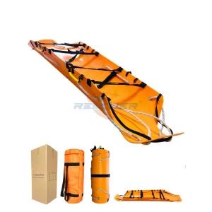구급차들것 재난 구조 환자 이송 휴대용 접이식 들것 주황색-약 11.5kg+가방 포함