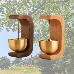 도어벨 현관종 풍경종 호두나무 원목 자석종 집들이 선물 풍수 인테리어