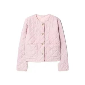 (국내매장판) 에잇세컨즈 아우터 자켓 바람막이 듀스포 다이아몬드 퀼팅 점퍼 라이트 핑크