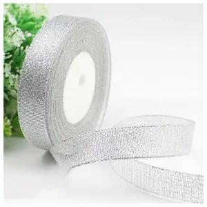 2cm 실버펄 포장 리본끈 샤이닝실버리본 은색포장끈 선물포장 반짝이실버끈 은사포장리본