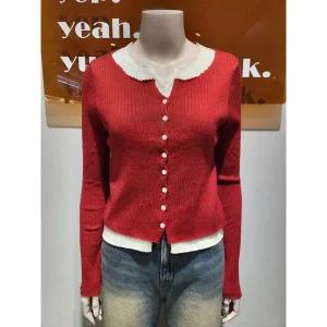 갤러리아 [바인드]블리치배색가디건_C 브이넥가디건(DGFF9-WSC071)