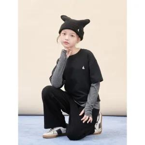 [BEANPOLE KIDS] [BEANPOLE KIDS] 여아 레이어드 티셔츠  블랙 (BI5941G055) (BI5941G055)