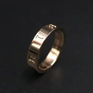 Bvlgari(불가리) 360322 18K 로즈 골드 비제로원 에센셜 밴드 링 반지 46호