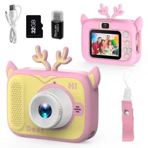 아동용 카메라 유아 디지털 카메라 만 3 4 5 6 7 8 9세 남아 여아용 크리스마스 생일 선물 생일 선물을 위