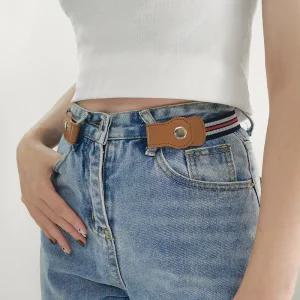 루나버블 노압박 무압박 노버클 벨트 허리띠 [2개 1세트] 6color 여자 여성 청바지 스판 압박없는 버클없는 바지 허리 줄임 조절 길이조절 프리 매직 캐주얼 혁띠