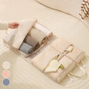 여성 여행보조 접이식 수납 칸막이 수납형 파우치