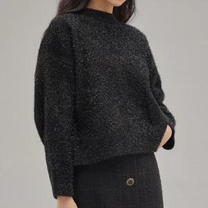 [미쏘]메탈사 크롭 풀오버(MIWKAAC16B)