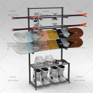 양면 스노우보드 전시대 정리대 진열대 보관대