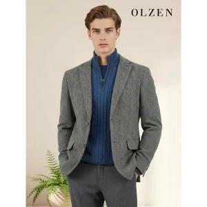 [올젠] 헤링본 울 혼방 자켓 (ZOD4KG1342)