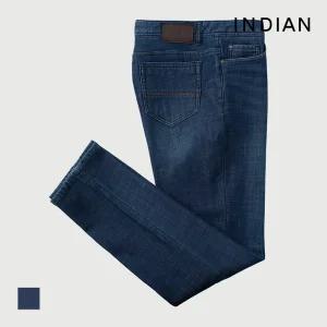 [INDIAN] 밍크본딩 인디고 데님 팬츠_MIUDLYW9581