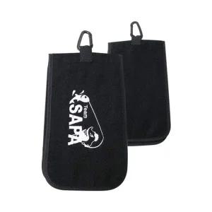 team SAPA 스포츠 타월 블랙 낚시.골프.등산 미니 레저 타월