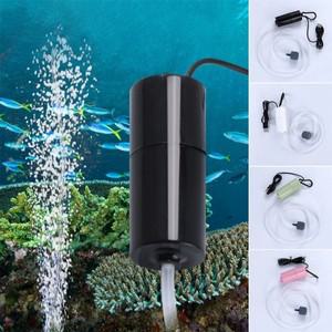 미니 USB 인터페이스 수족관 에어 펌프 스톤 포함) 저소음 산소 공급기 (실리콘 튜브