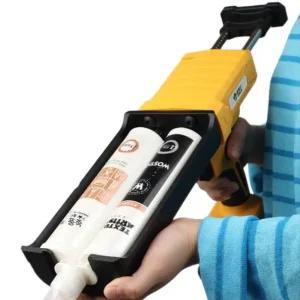 전동 이중 실리콘건 무선 글루건 코킹건 하나 에폭시 코킹