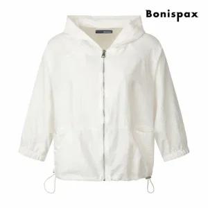 [보니스팍스] 후드 밑단 스트링 7부 바람막이 점퍼 (XP8JP002M0)