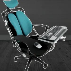 의자 고정 키보드 트레이 키보드암거치대 마우스패드 받침대 설치 동영상 제공