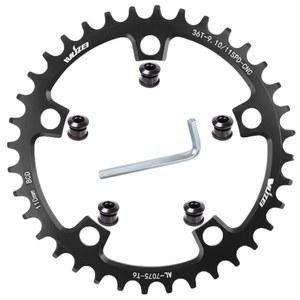 구크로 110/130 BCD 체인링 36/38/40/42/44/46/48/50/52/54/58/60T 원형 좁은 와이드 자전거 체인링, 로드 바이크 접이식 자전거용 나사 5개