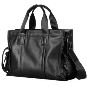 남성 천연 소가죽 대용량 비지니스 브리프케이스 서류가방