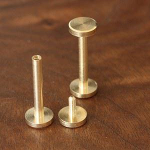 DIY 수제 가죽 자동차 키 케이스, 지갑 가방, 나사 황동 리벳, 네일 부품, 높이 벨트 개 패스너 하드웨어 1 30mm, 22mm,