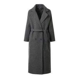 [GGPX][시즌오프] 더블 카라 벨티드 누빔 롱 코트 (GODJH014D)