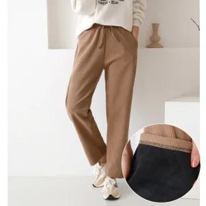 코이 코듀로이 융털 기모 골덴바지 3color / 겨울 밍크 융기모 팬츠