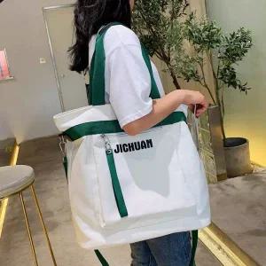 빅사이즈에코백 튼튼한 대학생 컨버스가방 대형에코백