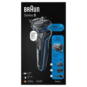 Braun Series 5 5049cs 전기 면도기, 충전 스탠드 포함, 수염 트리머, 페이스 면도기, 습식 및 건식, 충전