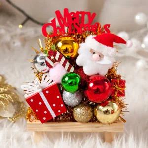 아트박스/플라워트리 크리스마스 이젤 미니트리 앙팡산타 20cm 테이블 장식