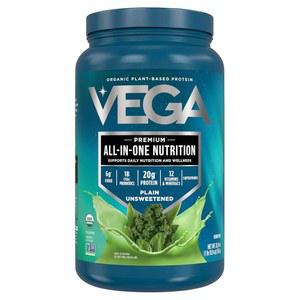 베가 올인원 뉴트리션 - 식물성 완두콩 단백질 20g, 무가당, 20인분, 비타민 A & C, 프로바이오틱스, 그린, , 케토, 텐 프리, 26.9온스(포장은 다를 수 있음)
