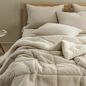 프라하 차렵이불 싱글 세트 화이트