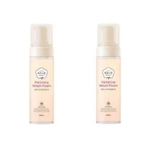 좋은느낌 여성청결제 폼 200ml x 2개 거품형 순한 여성청결제 외음부세정제