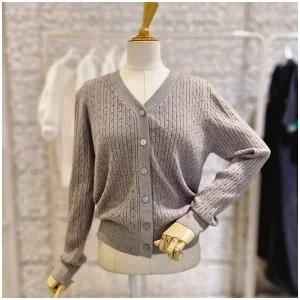 [대구백화점] [무자크]꽈배기브이넥가디건(MP8WKC04)