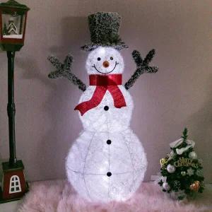 [아트박스]/플라워트리 크리스마스 LED 눈사람 대형 장식 버블 120cm 소품