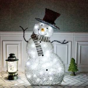 아트박스/플라워트리 크리스마스 LED 눈사람 대형 장식 쉐이크 120cm 소품
