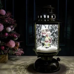 플라워트리 크리스마스 랜턴 오르골 대형 장식 빈티지 램프 41cm