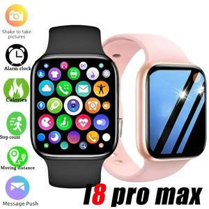 새로운 I8 Pro Max 패션 스마트워치 8 남녀 블루투스 통화 화면 계산기 알림 스포츠 심박수 선물