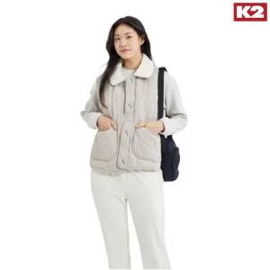 [롯데백화점]케이투 가을 겨울 여성 실크스타 패딩 조끼/베스트/간절기/KWU24642YD