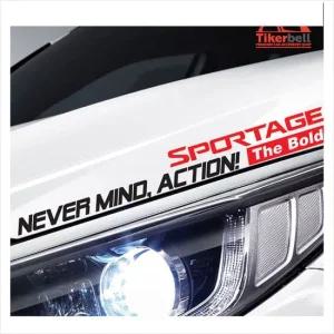 D24 스포티지호환 더볼드 슬로건 로고 데칼스티커 활용도높은 편리한 튜닝스티커 꾸미기