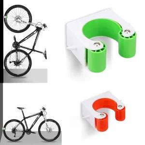 자전거 수직 벽걸이 거치대 수평 보관대 타이어 홀더