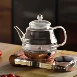 포트 전기 커피포트 온도조절 티포트 상단 온수 보온포트