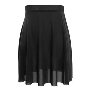 댄스데일리 발레 댄스 스커트, 부드러운 메시, 탄력 있는 허리