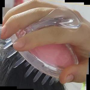 두피마사지기 샴푸브러시 두피 지압 마사지 실리콘 머리감기솔