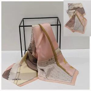 닥스 백화점정품 실크 스카프 여성 방도 명품 하객룩 코디 머플러 간절기